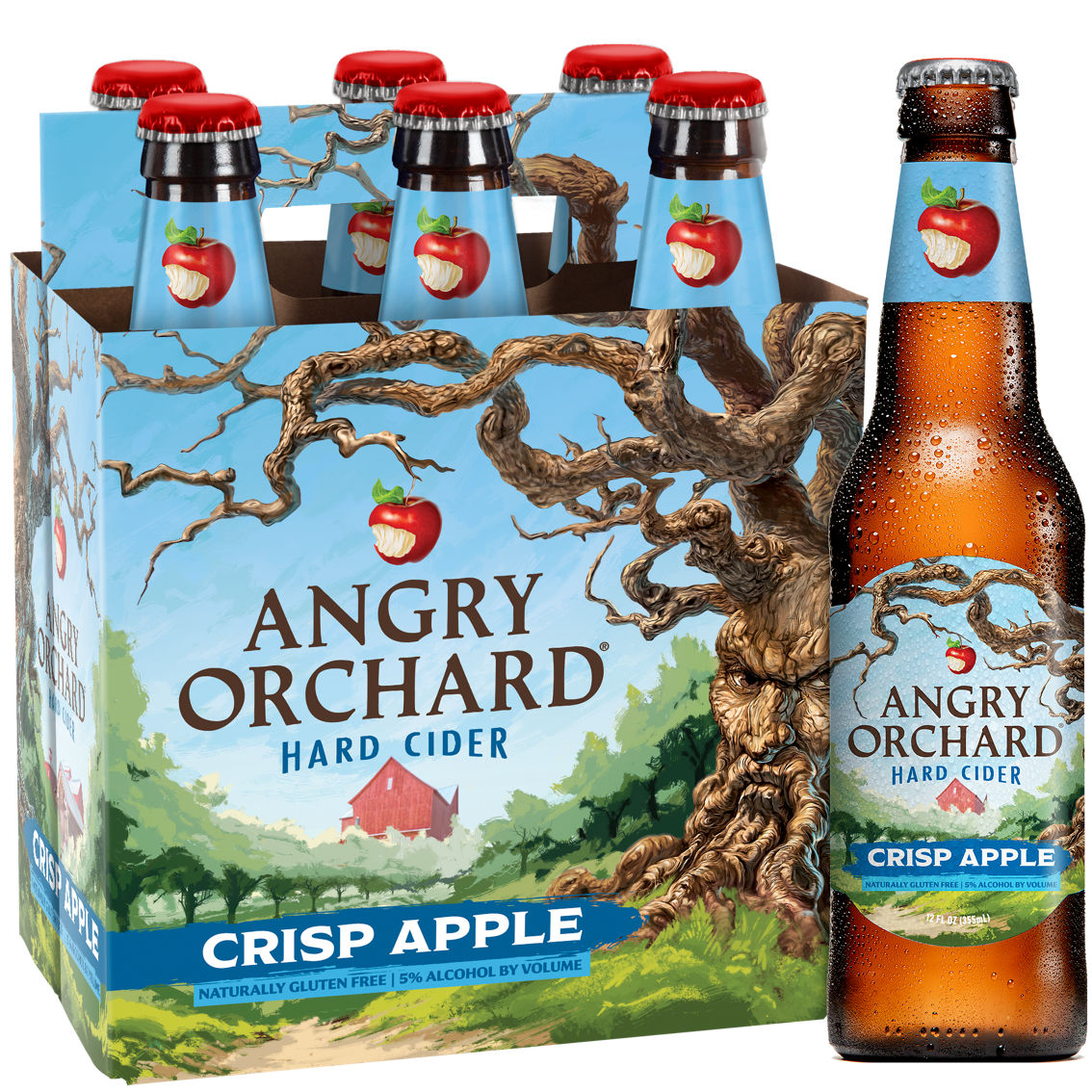 Angry Orchard Crisp Apple Hard Cider 12 oz. Bottles 6 pk.
