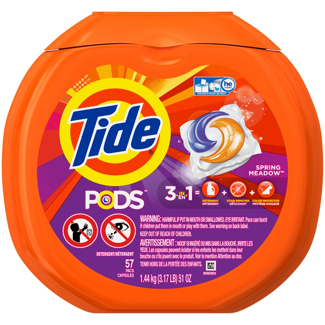 Tide Pods Spring Meadow Laundry Detergent Pacs 57 pk.