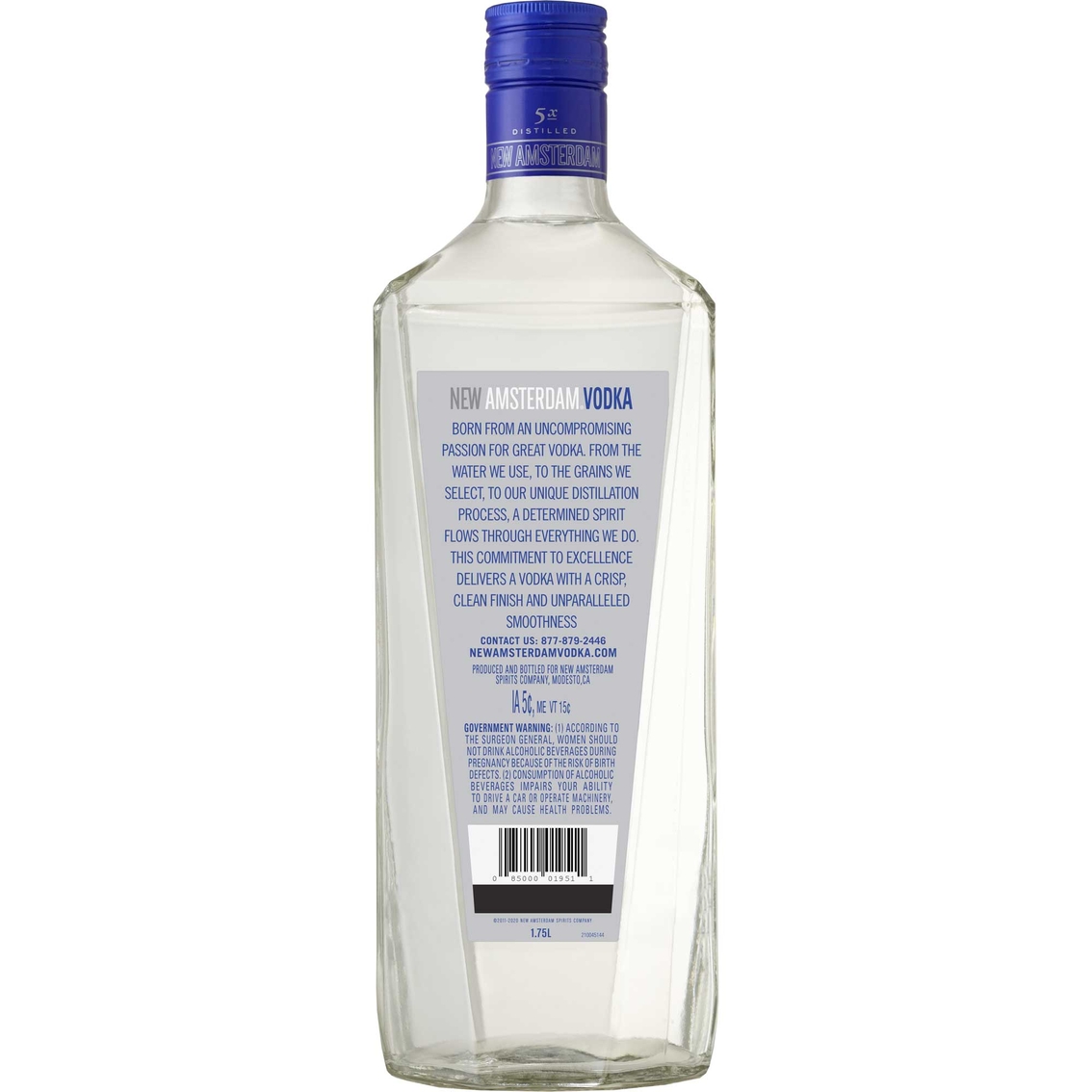 New Amsterdam Vodka,1.75L - Image 2 of 2