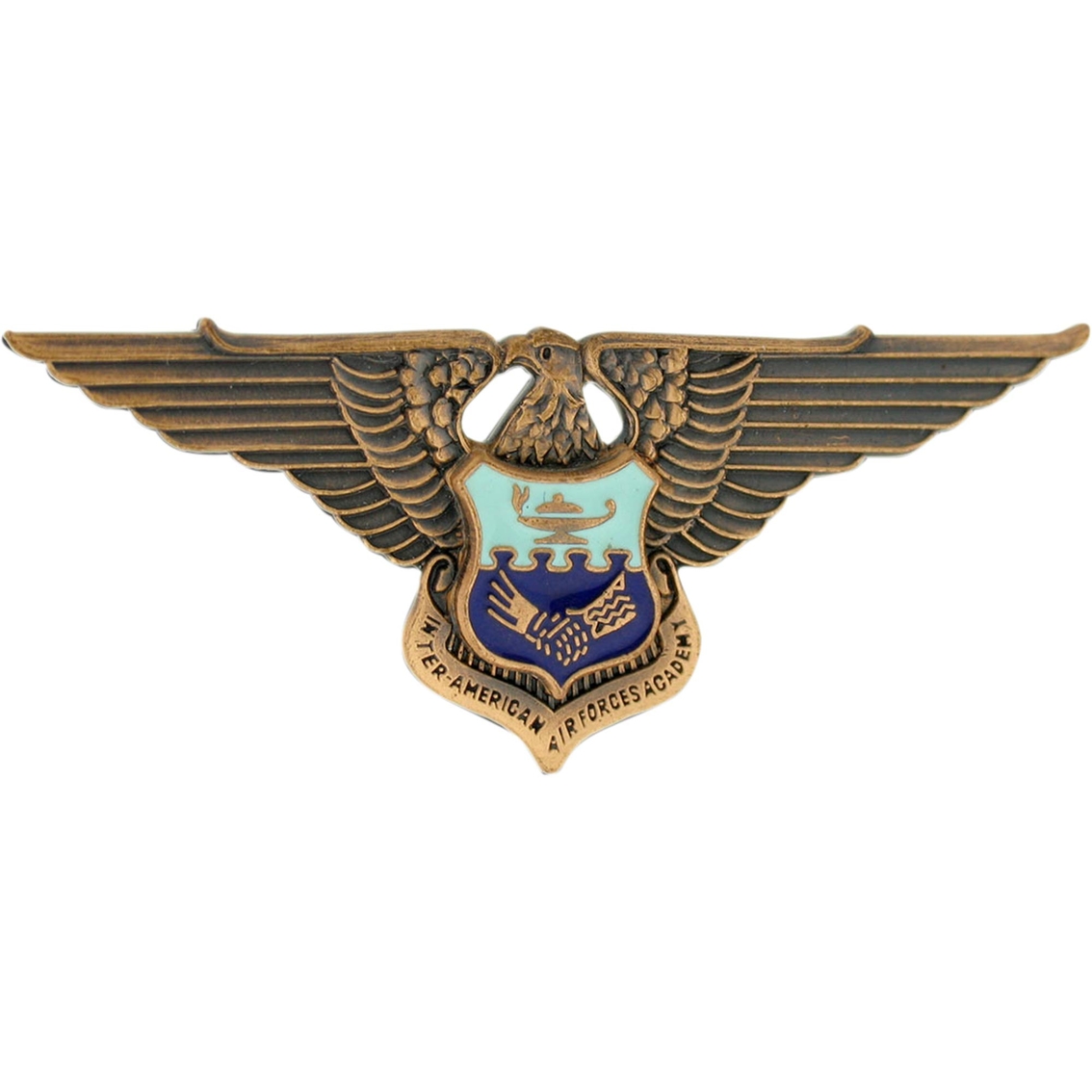 Air Force Officer Inter American Academy Badge Non Subdued Pin On
