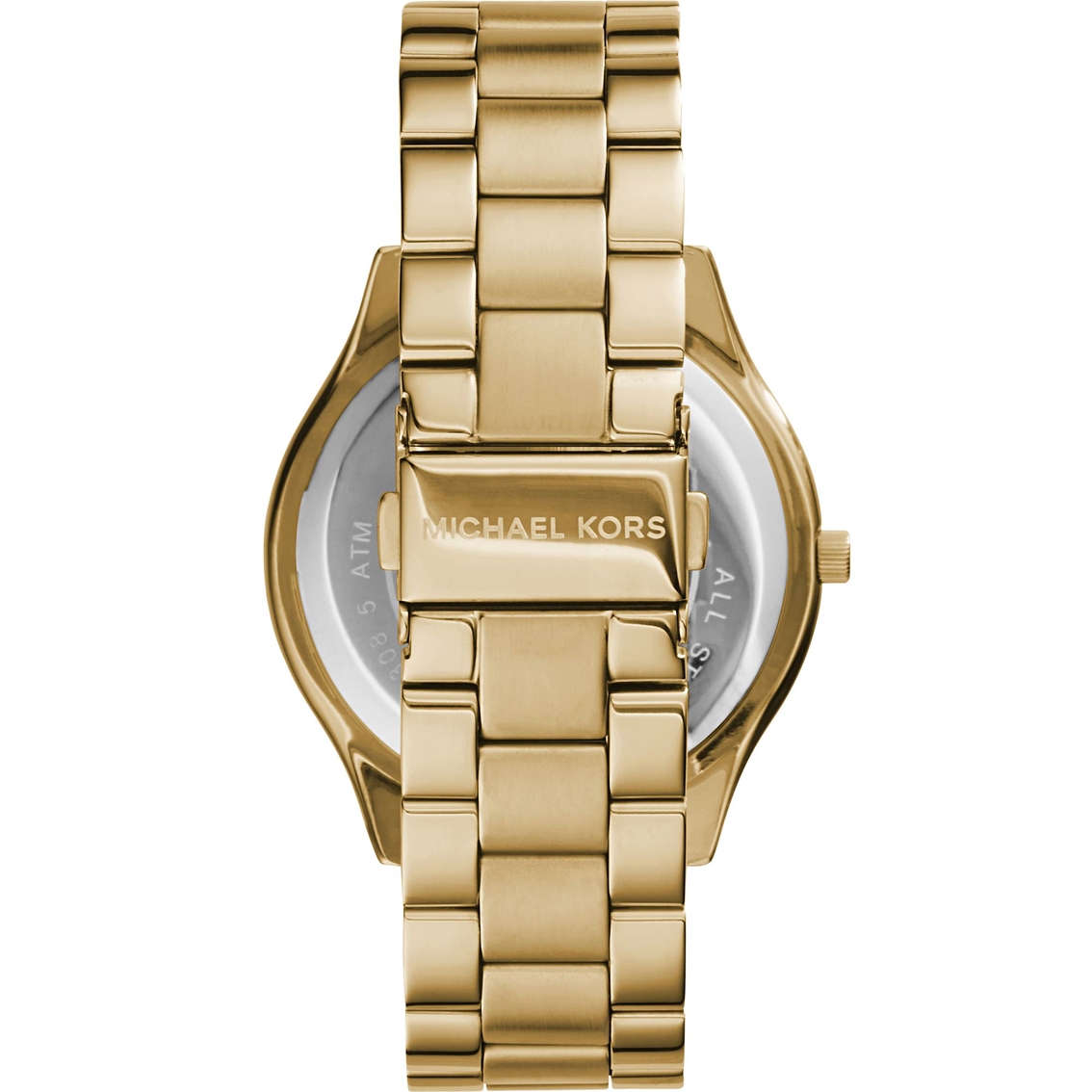 Michael Kors Women's Goldtone Runway Slim Watch 42MM MK3179 - Image 3 of 3