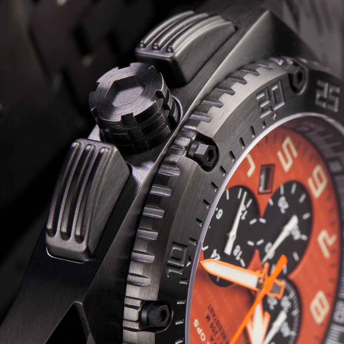 MTM Special Ops Mens Black Patriot Chronograph with Rubber Strap - Image 3 of 3