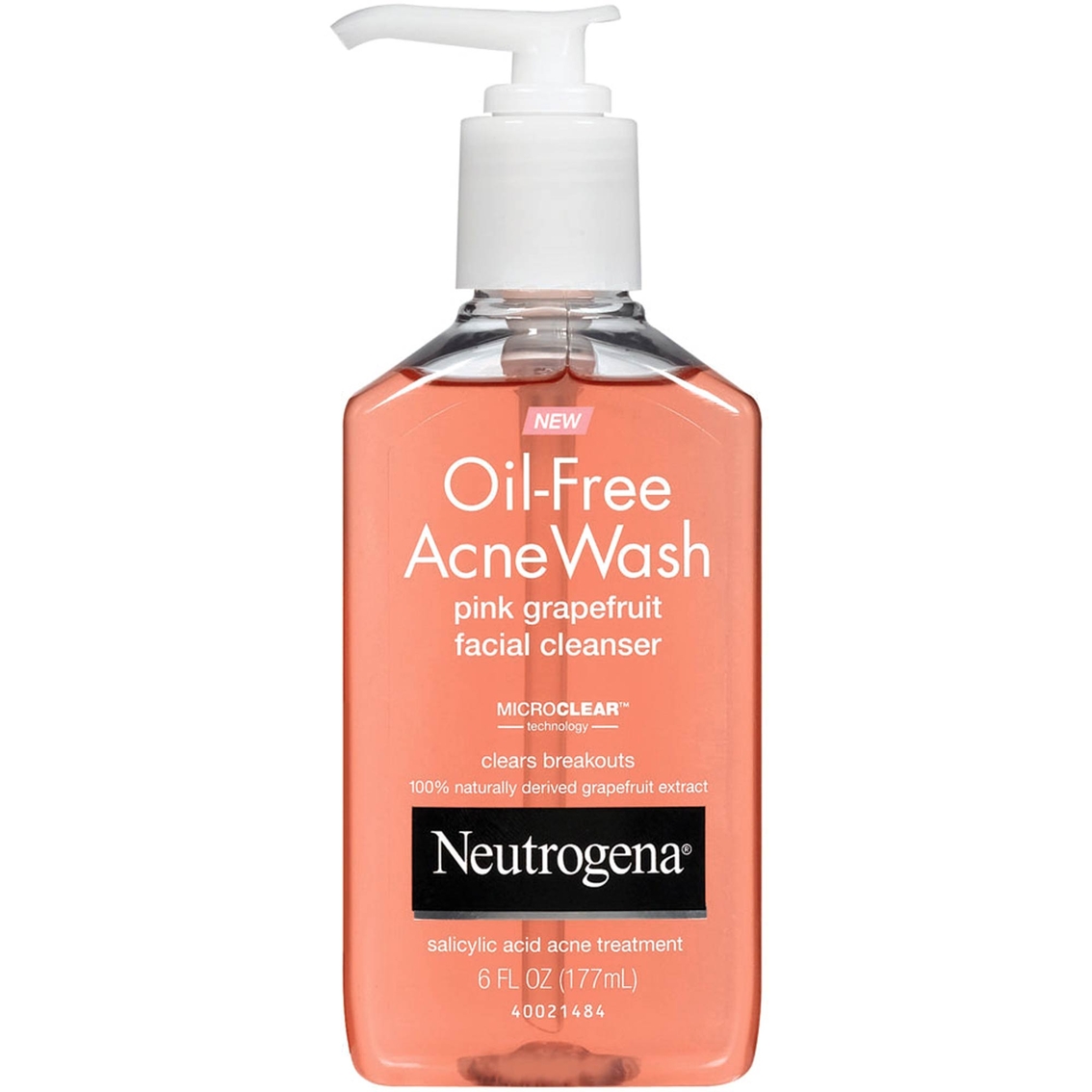 Neutrogena Oil-Free Acne Wash Facial Cleanser Pink Grapefruit