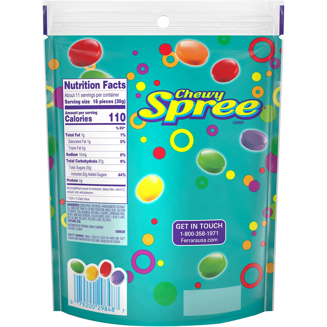 Spree Chewy Candy 12 oz. Bag - Image 2 of 3
