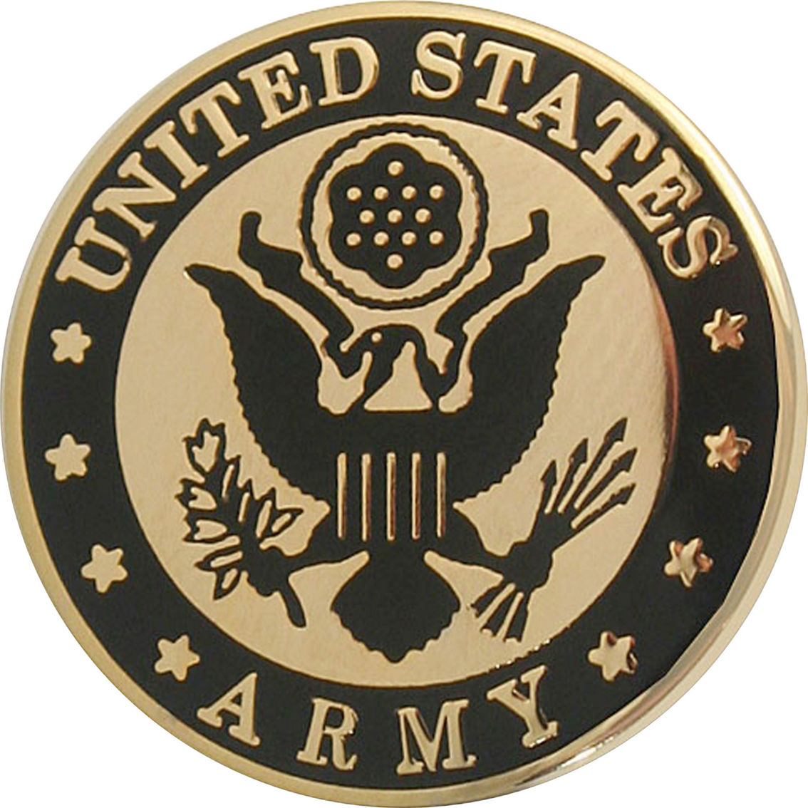 Army Star Combination Bike Motorcycle Hat Cap lapel Pin USA & U.S 