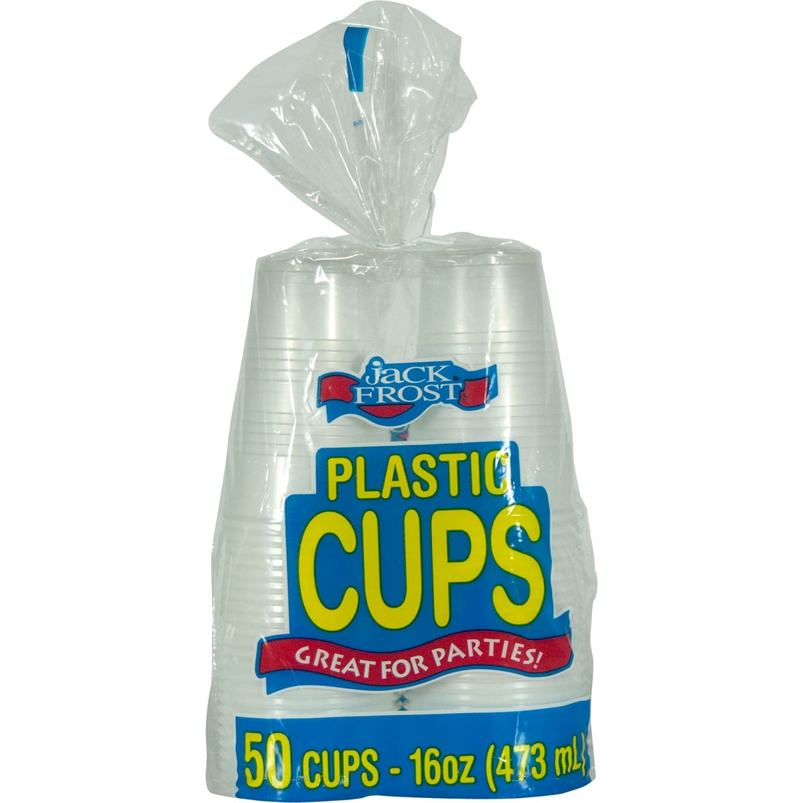 16 oz. Clear Frosted Plastic Cups - 50 Pieces