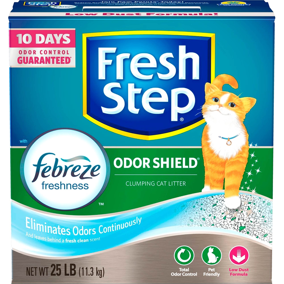 Clorox Fresh Step Odor Shield Febreze Scented Cat Litter 25 Lb