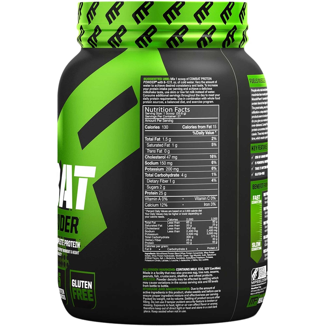Musclepharm Combat Whey Blend 2 lb. - Image 2 of 2