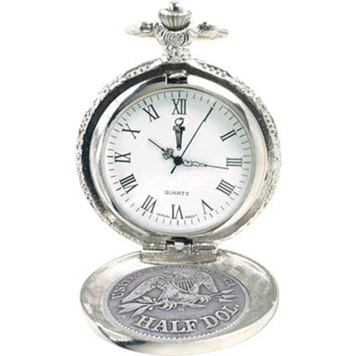 Men's Seated Liberty Silver Half Dollar Pocket Watch 11452 - Image 2 of 2