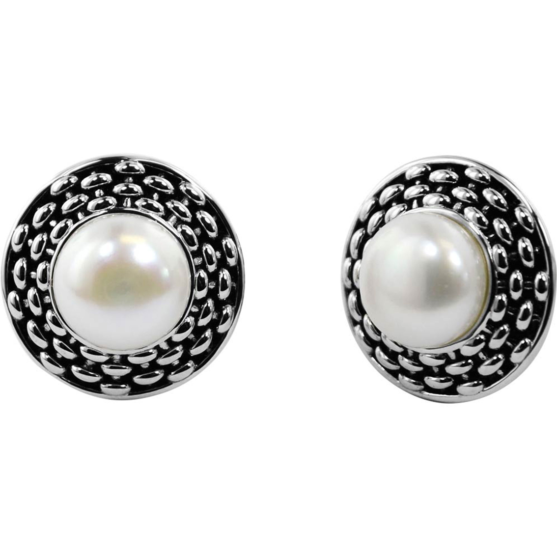 Honora Sterling Silver 9.5-10mm Pearl Earrings | Pearl Earrings ...
