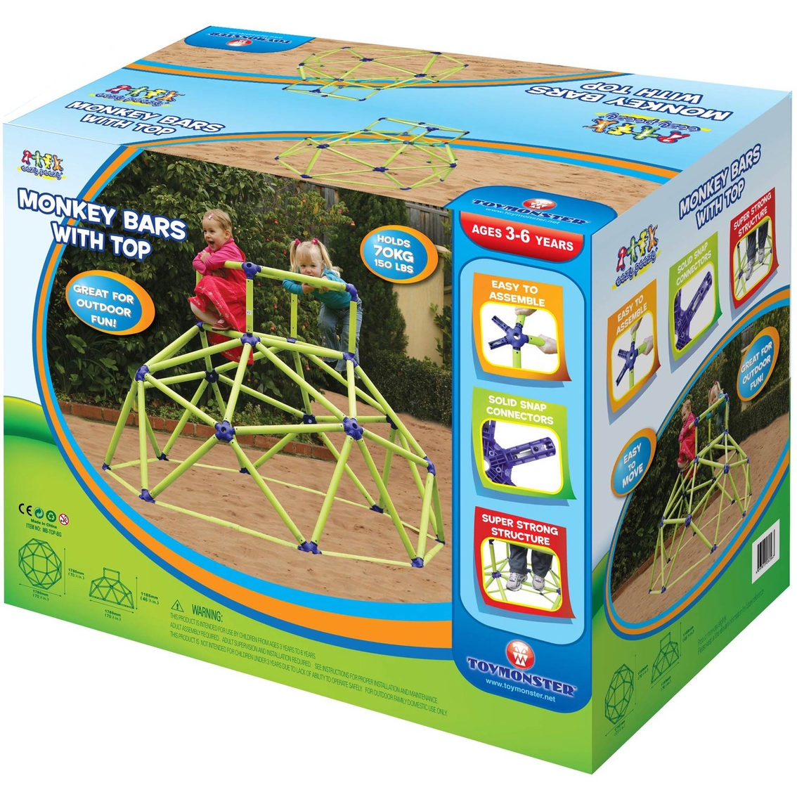 National Sporting Goods Toy Monster Monkey Bars Tower - Image 3 of 3