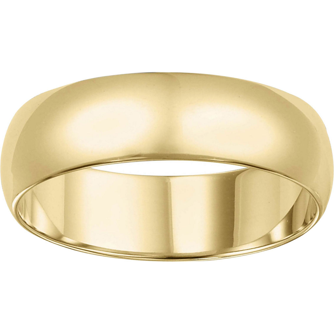 14k Yellow Gold 6mm Plain Wedding Band | Wedding Bands | Jewelry