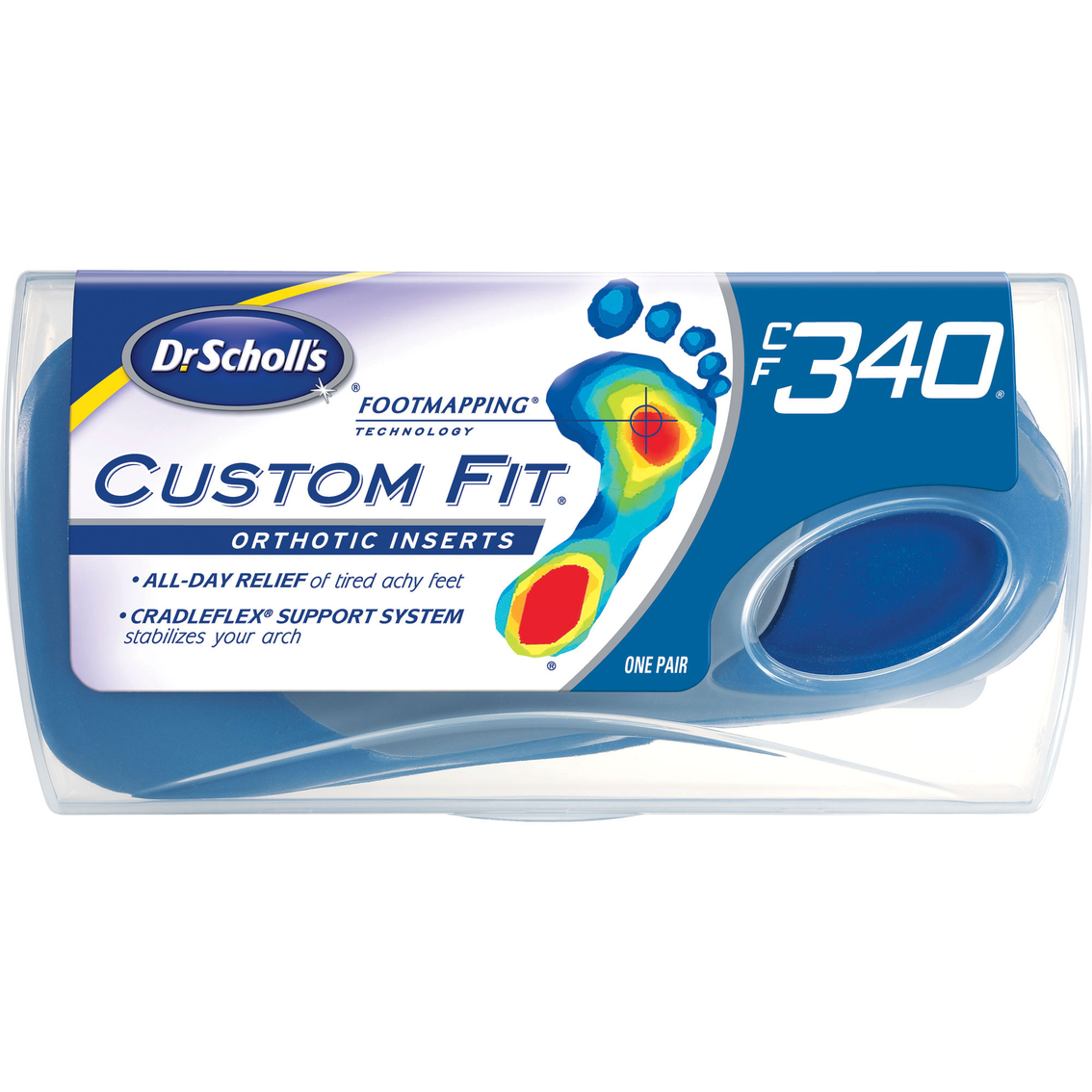 Scholl's Custom Fit Orthotic Inserts Dr 