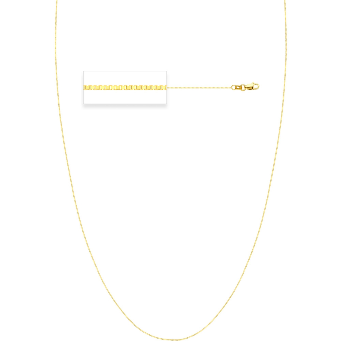 10K Yellow Gold 24 in..73mm Box Chain - Image 2 of 3