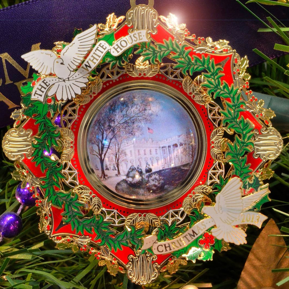 ChemArt 2013 White House Christmas Ornament - Image 2 of 2