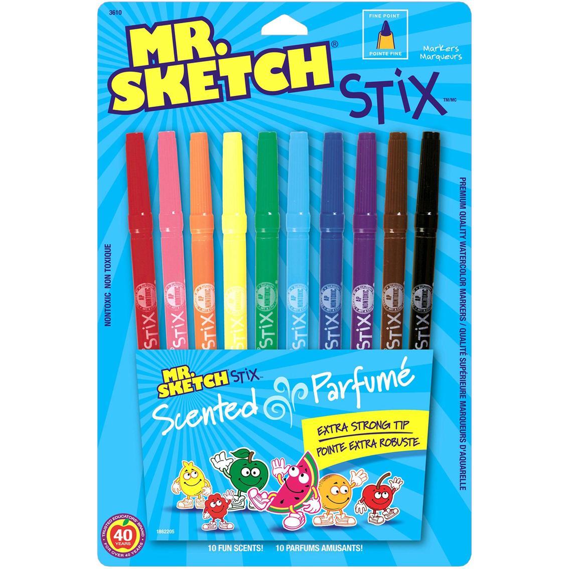 🖍️ 10-Count Mr. Sketch Scented Stix Markers - Assorted…