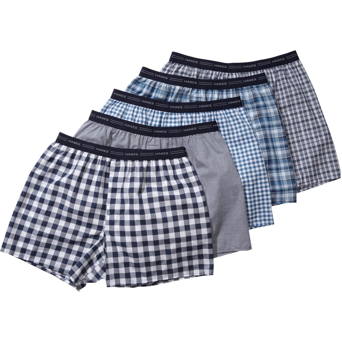 Hanes 5 Pk. Tagless Tartan Boxer Shorts | Underwear | Clothing ...