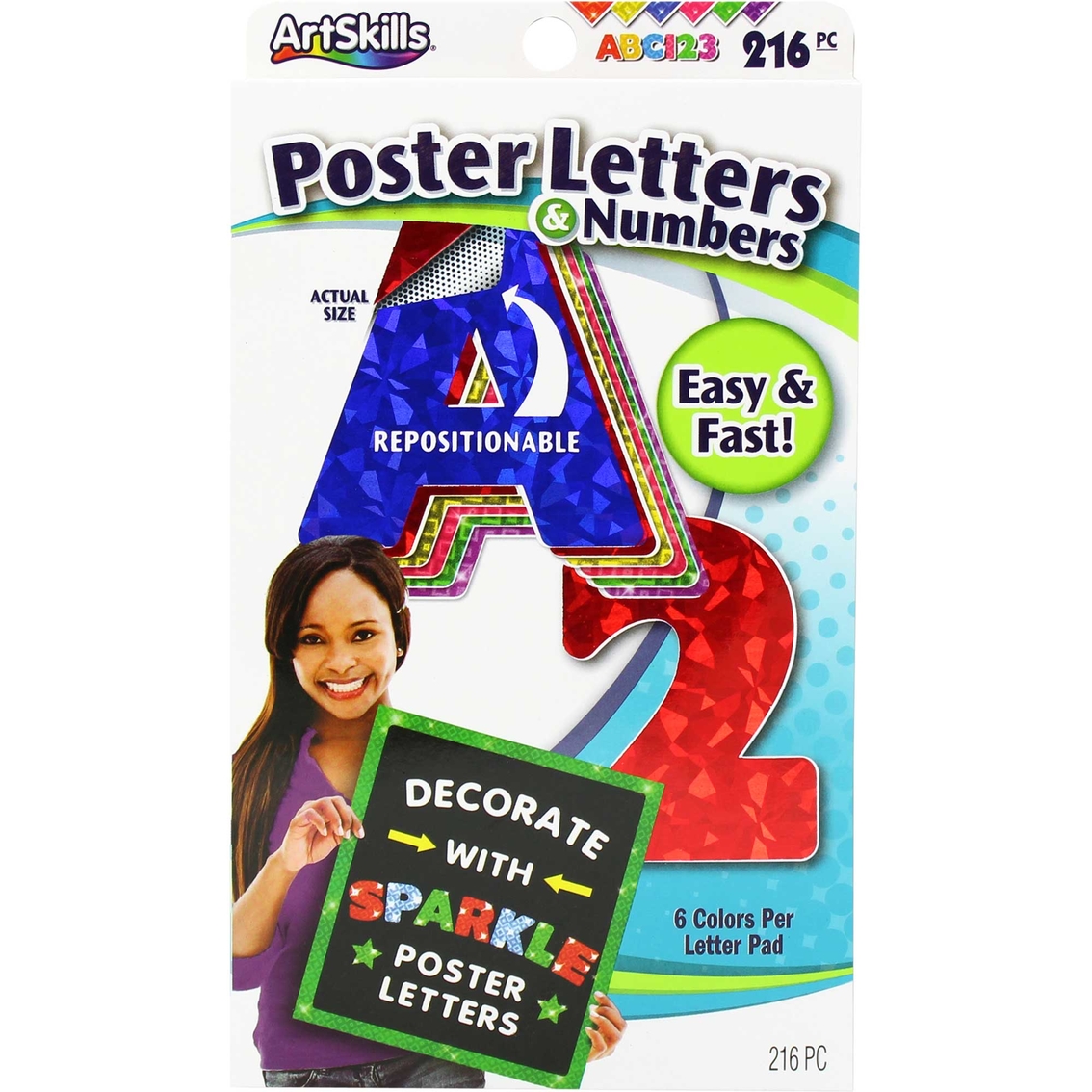 Artskills Letters And Numbers 2.5 In. Poster
