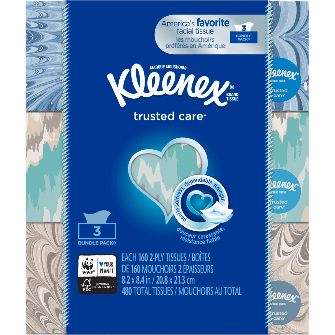 Kleenex Facial Tissue Bundle 480 Ct. 3 Pk. | Facial Tissue | Household ...