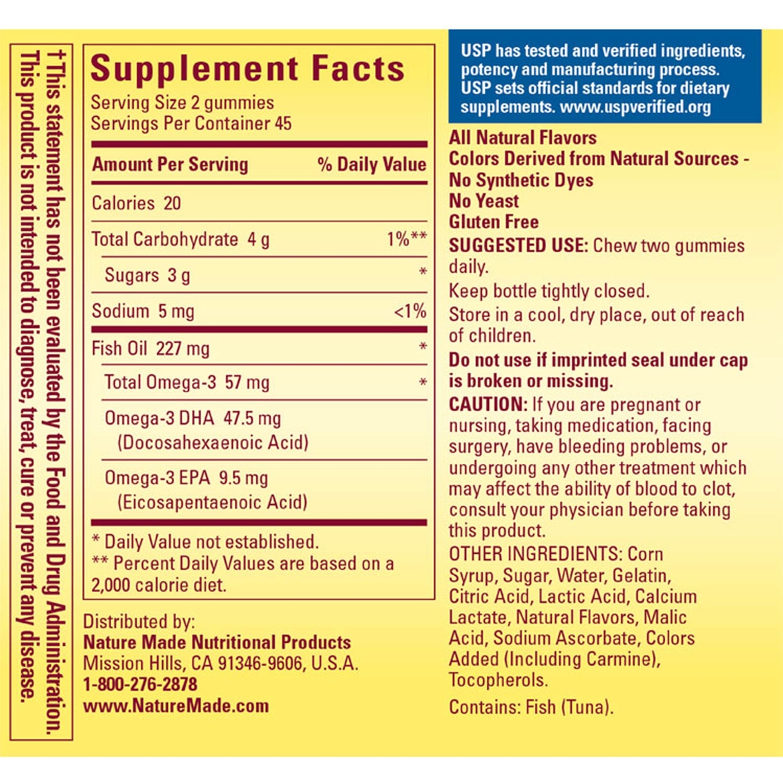 Nature Made Fish Oil Adult Gummies 90 Ct. - Image 2 of 2