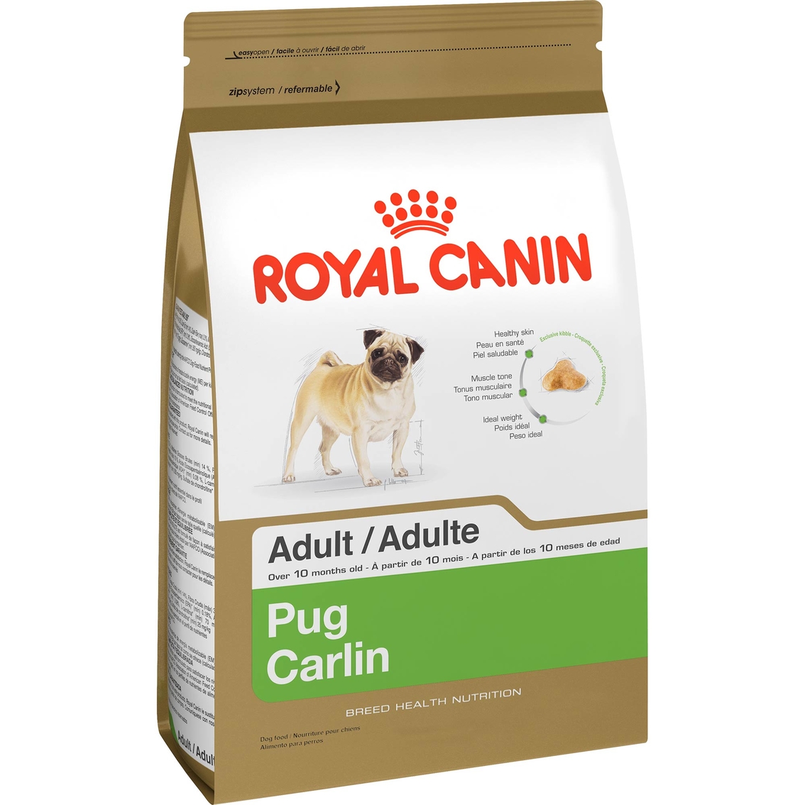 Royal Canin Breed Health Nutrition Pug Adult Dog Food Food