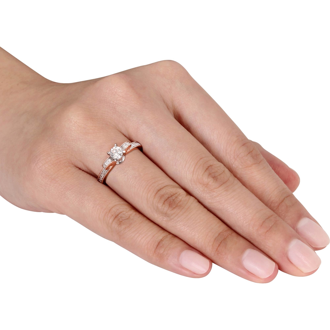 Diamore 14K Rose Gold 1/2 CTW Diamond Engagement Ring - Image 3 of 3