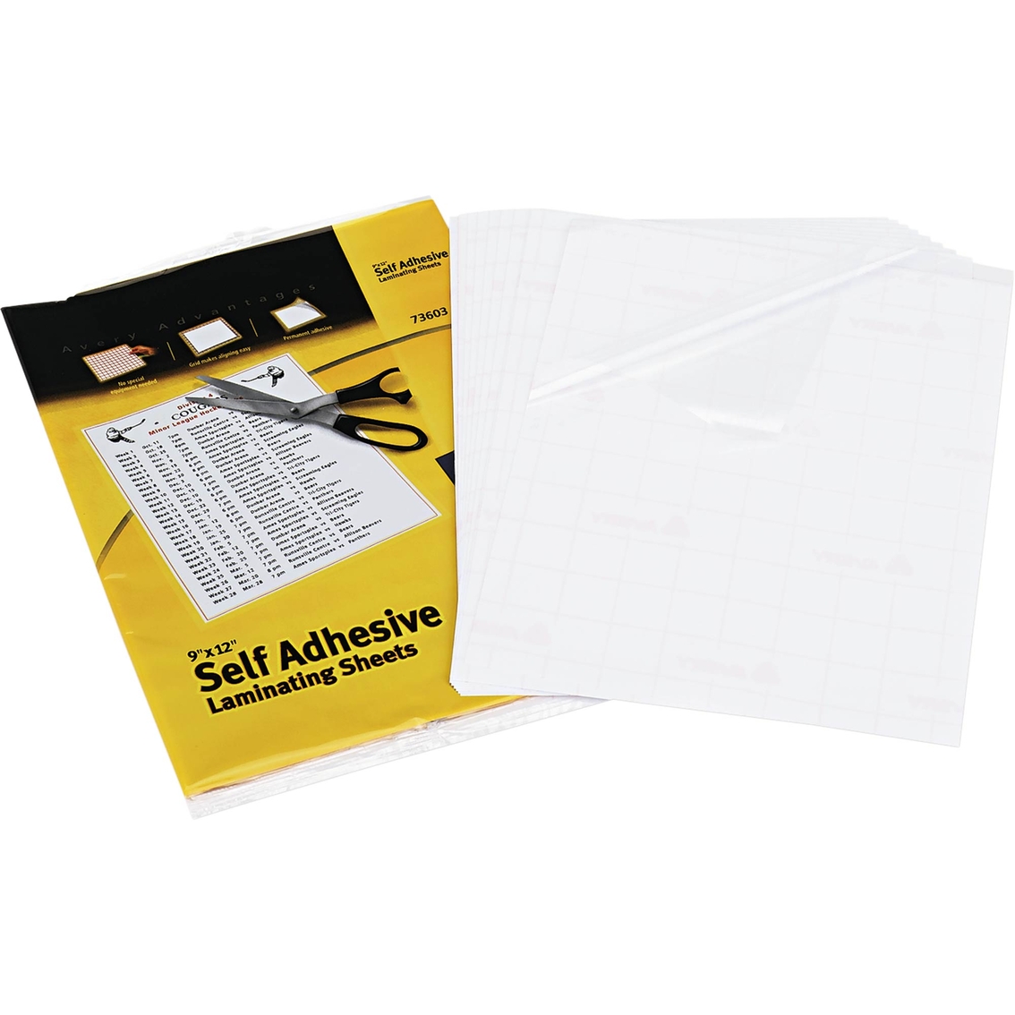 Avery Clear Self-Adhesive Laminating Sheets, 9 x 12 In., 10 Pk. - Image 3 of 3