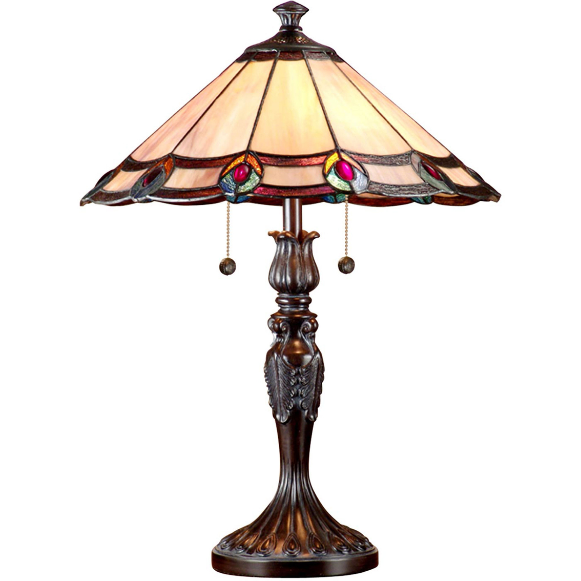 Dale Tiffany Aldridge Peacock 22 In. Table Lamp | Lamps | Household