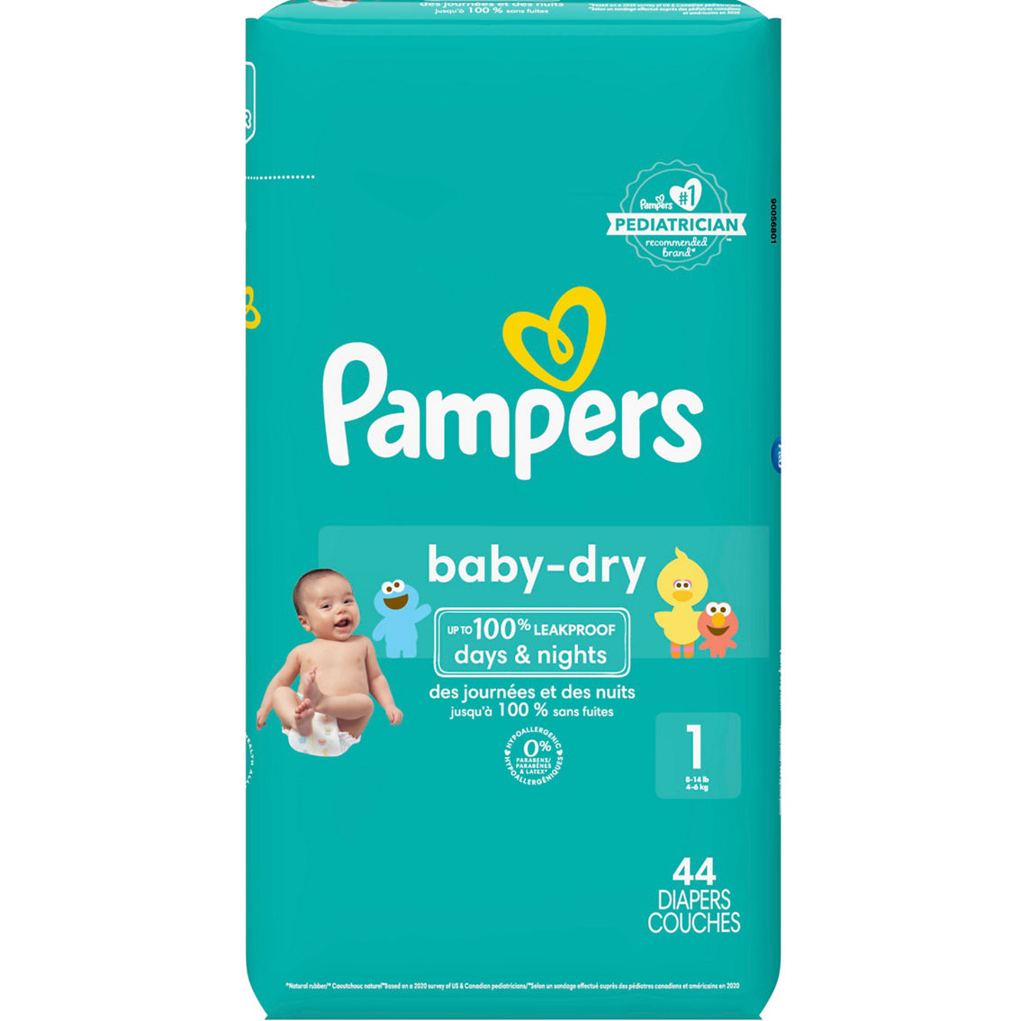 Pampers Baby Dry Diapers Size 1 (8-14 lb.) - Image 2 of 2