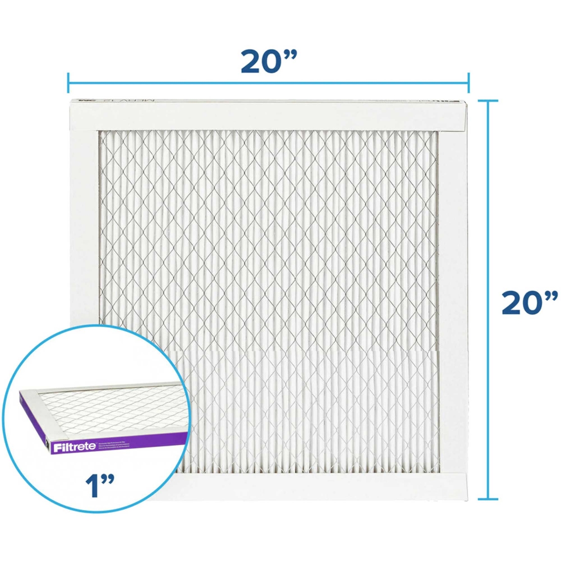 3M Filtrete Allergen Bacteria and Virus 1500 MPR 20 in. x 20 in. x 1 in. Air Filter - Image 2 of 8