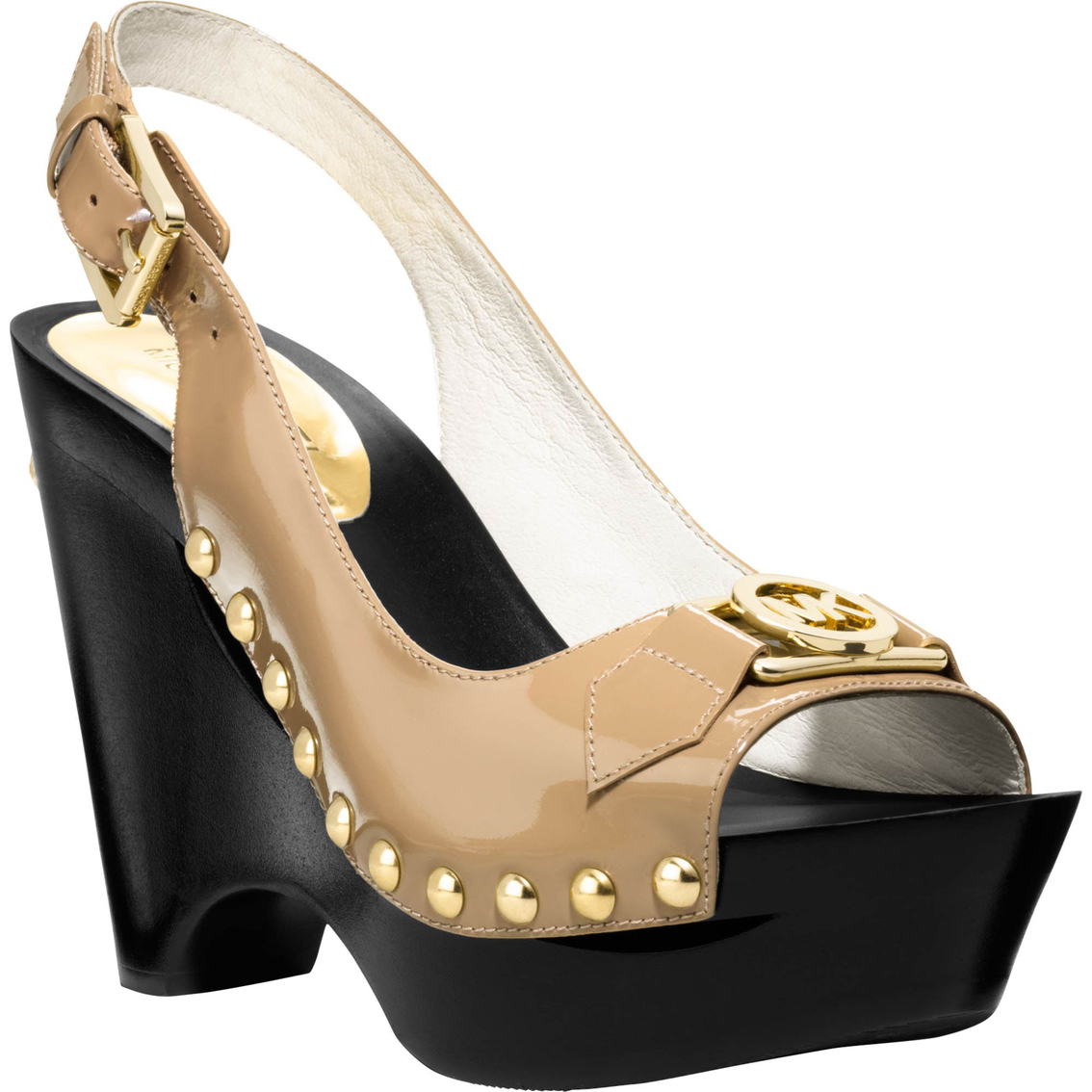 Michael Kors Charm Sling Peep Toe Wedge Shoes | Heels | Shoes | Shop ...