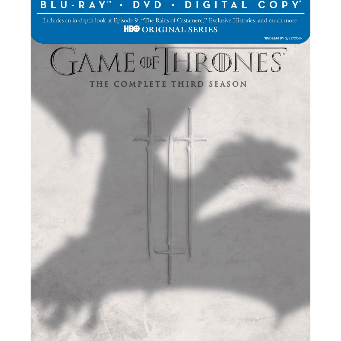 Game Of Thrones Season 3 Blu Ray Dvd Digital Copy Movies