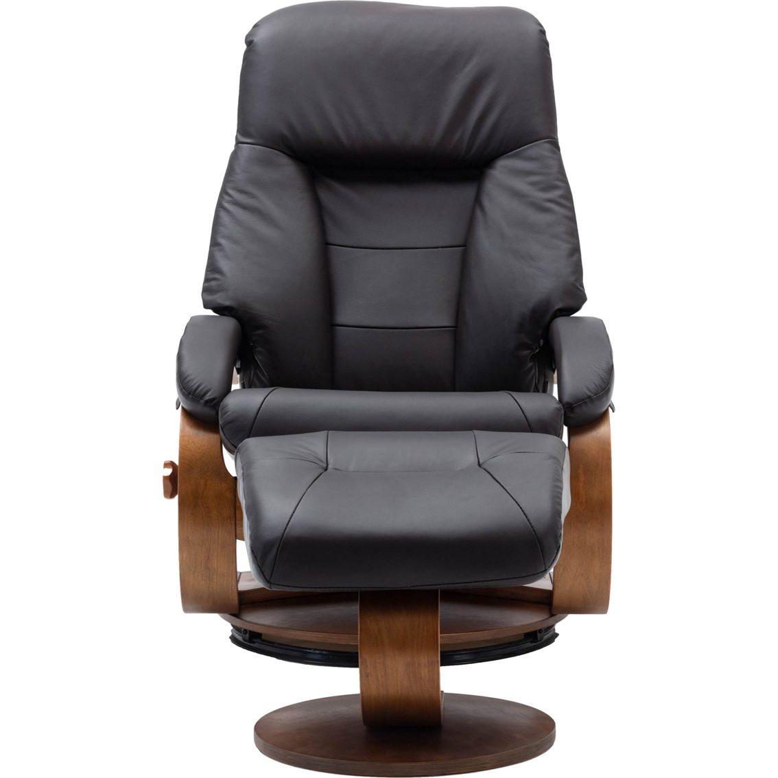 Progressive Furniture Montreal Recliner and Ottoman in Top Grain Leather - Image 2 of 2
