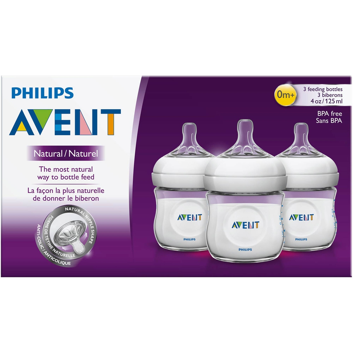 avent natural nipple sizes