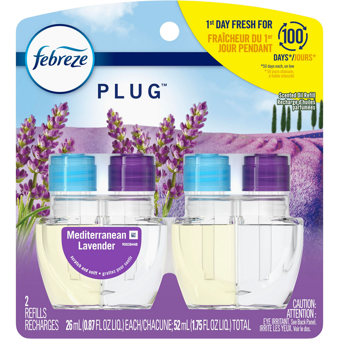 Febreze Plug in Air Fresheners, Gain Original Scent, Scented Oil Refill, 3  Count
