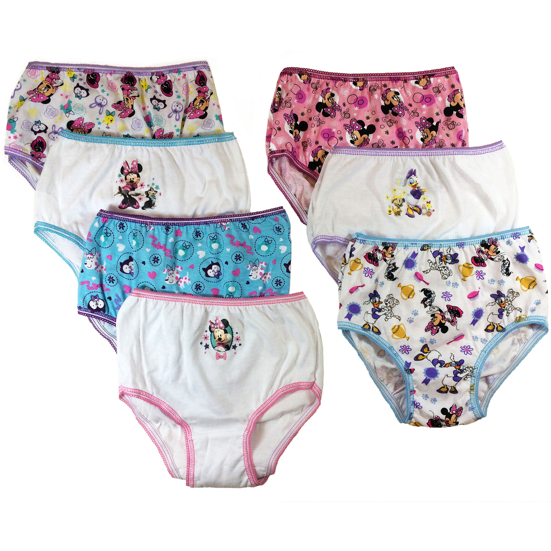 Disney Minnie Mouse And Daisy Duck Toddler Girls Underwear 7 Pk