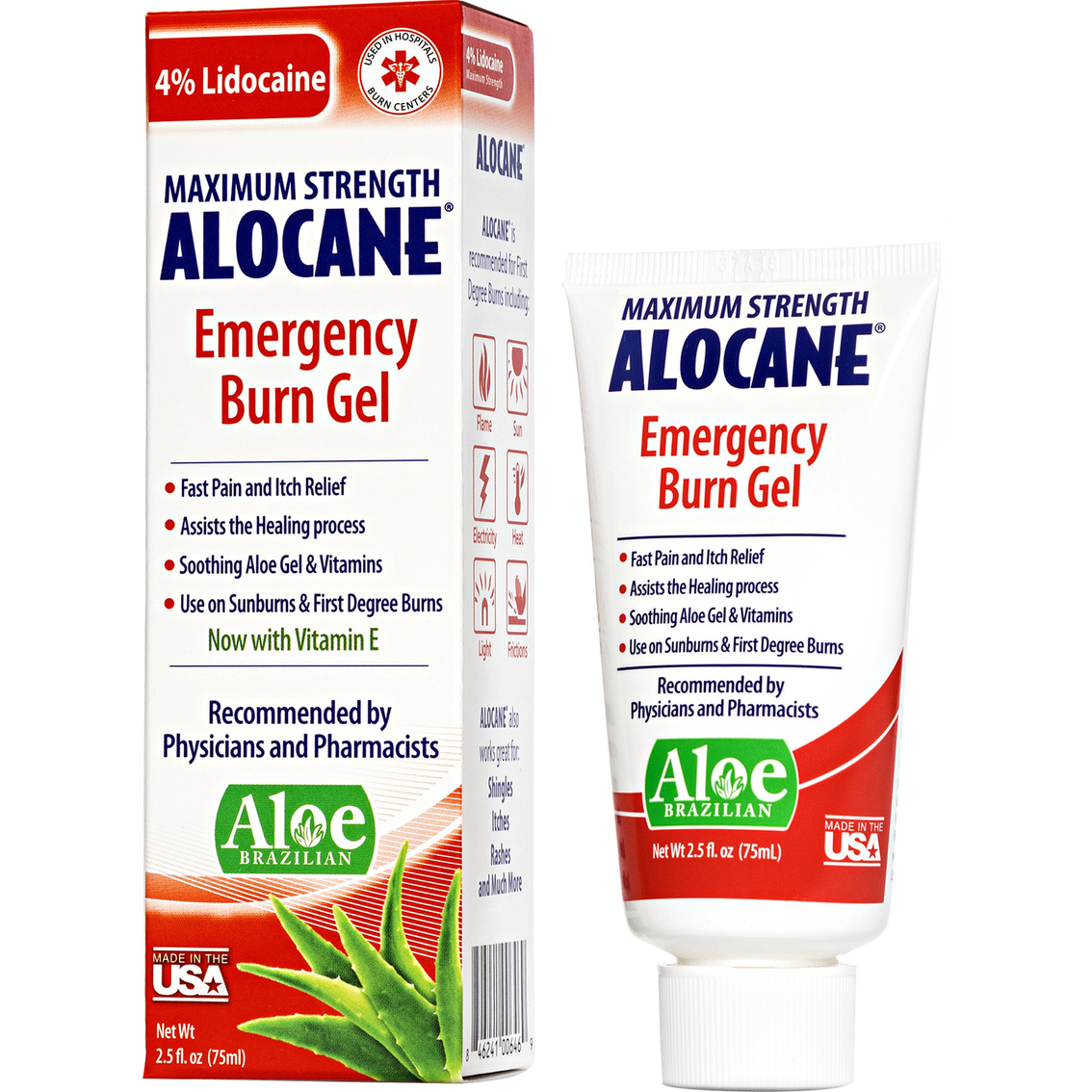 Alocane Maximum Strength Burn Gel 2.5 Oz., First Aid