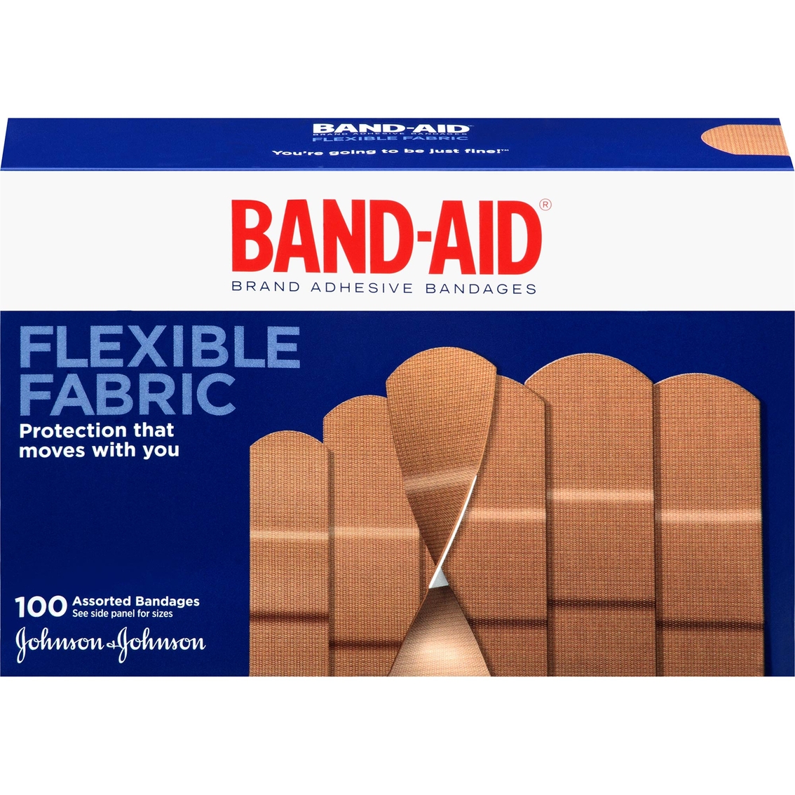 Band-aid Brand Adhesive Bandages Flexible Fabric 100 Pk.