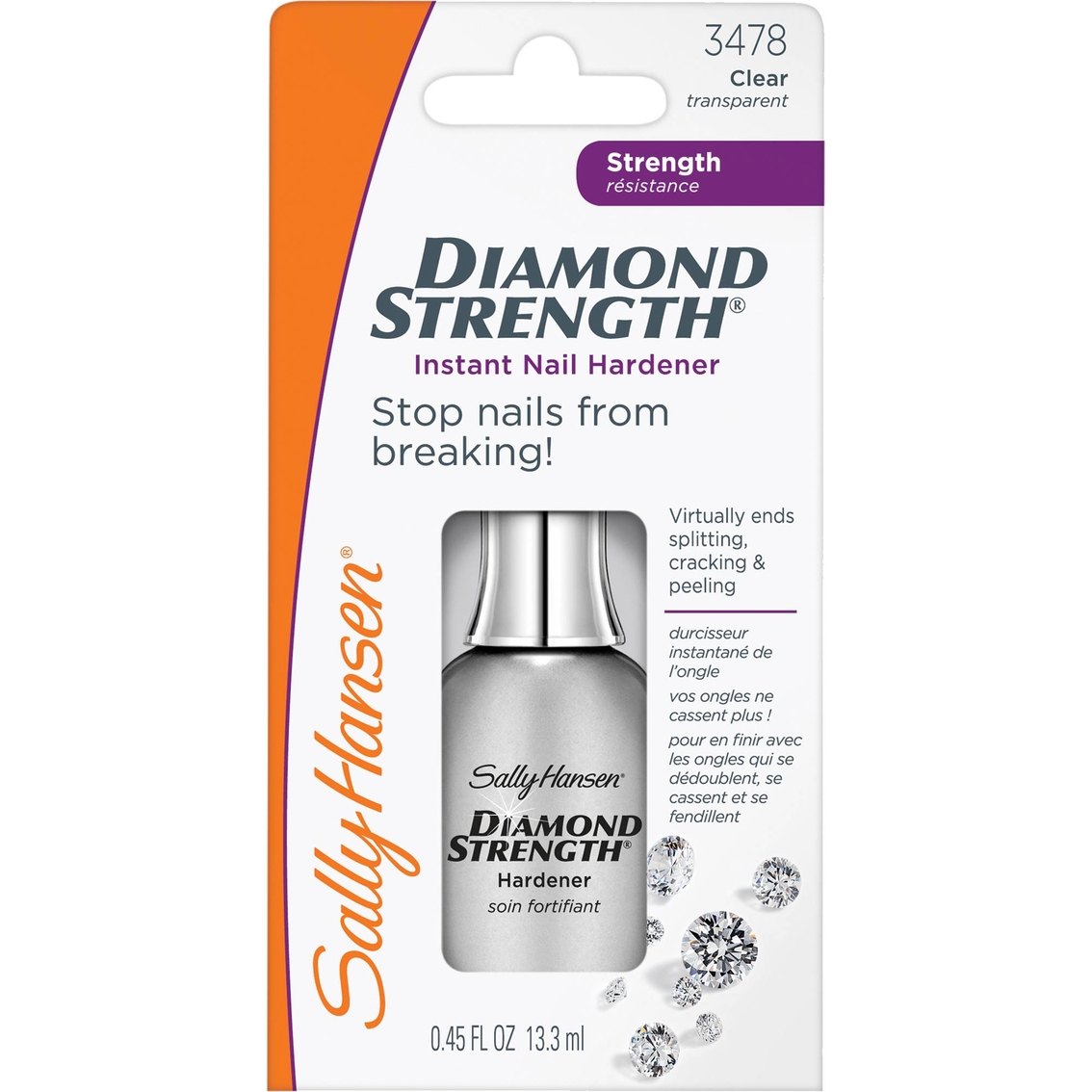 Sally Hansen Diamond Strength Instant Nail Hardener | Nail Treatment &  Polish Remover | Beauty & Health | Shop The Exchange
