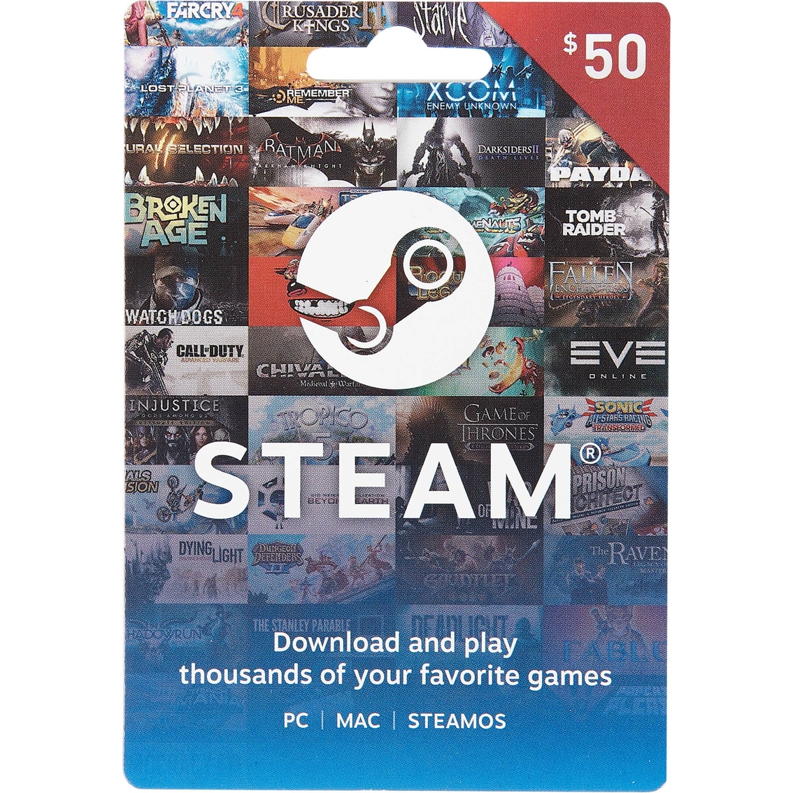 Steam $50 Gift Card, Music & Gaming, Food & Gifts