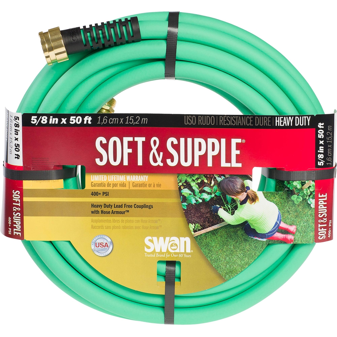 Swan Heavy Duty Soft And Supple 50 Ft Hose Hoses And Sprinklers Patio Garden And Garage Shop