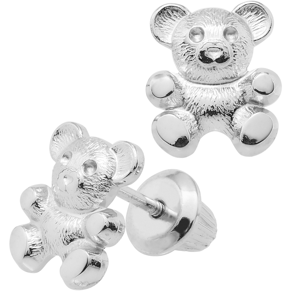 Kids Sterling Silver Teddy Bear Earrings | Children\'s Earrings | Jewelry &  Watches | Shop The Exchange
