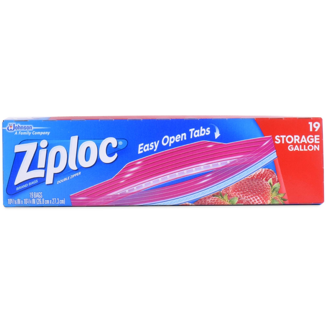 Ziploc Food Storage Bags Double Zipper Gallon - 19 ct box