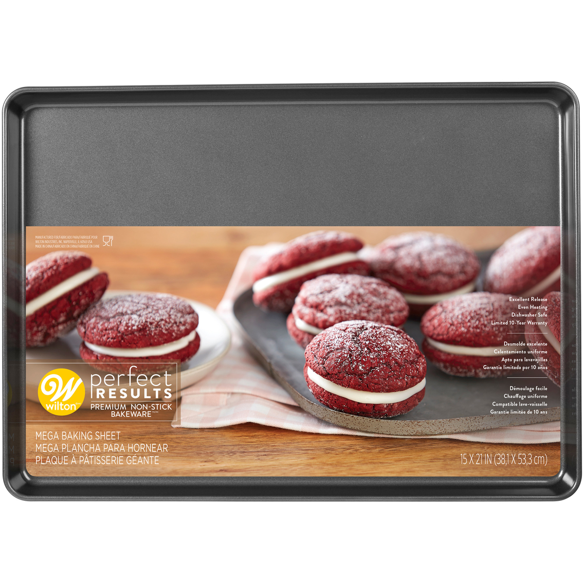 Wilton Perfect Results Mega 21 x 15 Cookie Sheet - Image 2 of 3