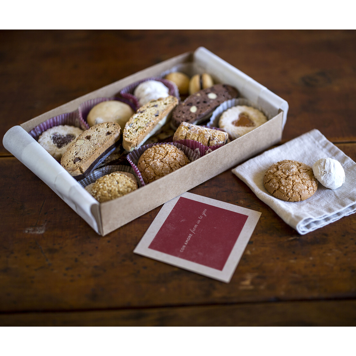 Cookies con Amore All Occasion Boxed Italian Cookies Assortment 1 lb.