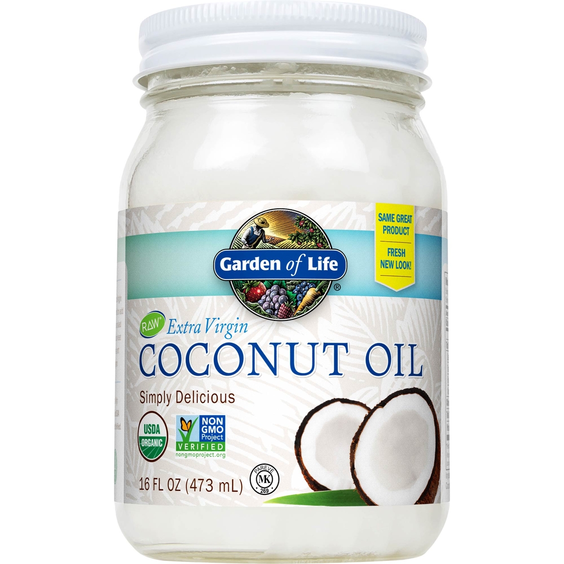 Garden Of Life Coconut Oil, 16 Oz. | Diet | Sports & Outdoors | Shop ...