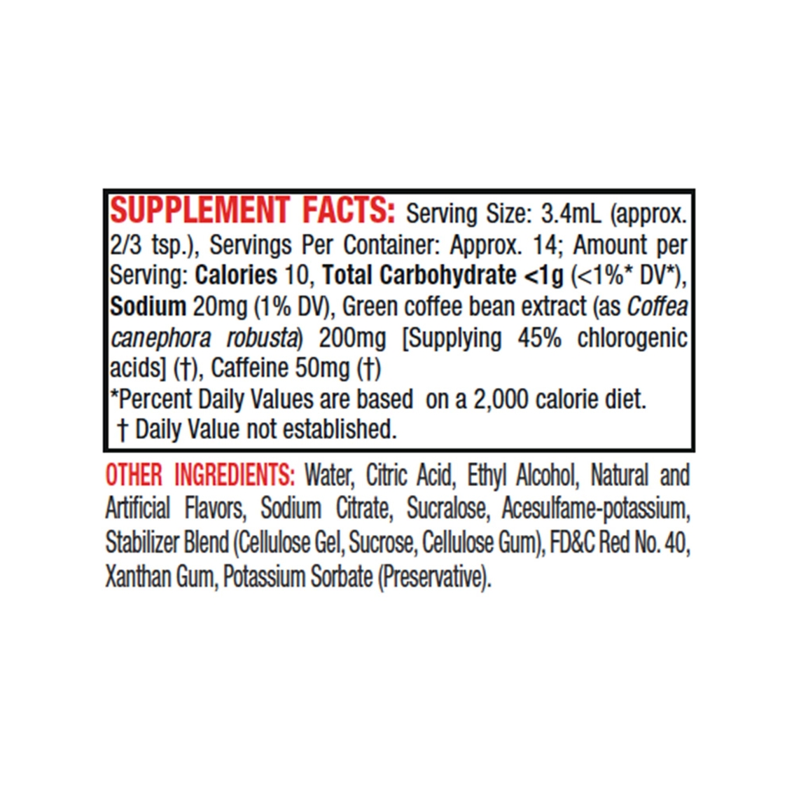 Hydroxycut Weight Loss Drops Fruit Punch - Image 2 of 2