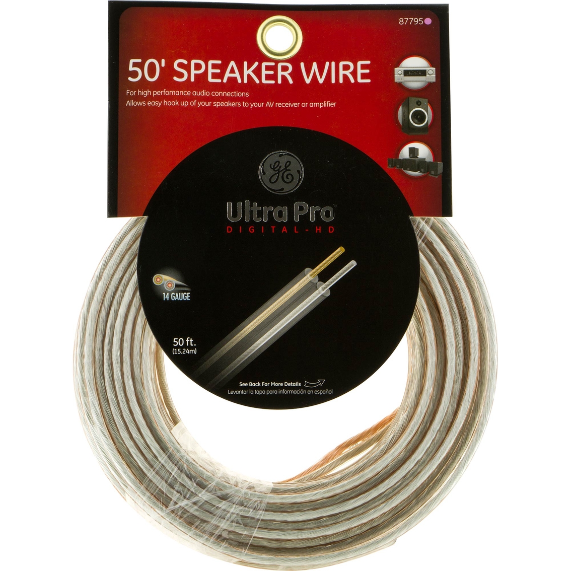 GE 50 ft. Ultra Pro Speaker Wire - Image 2 of 2