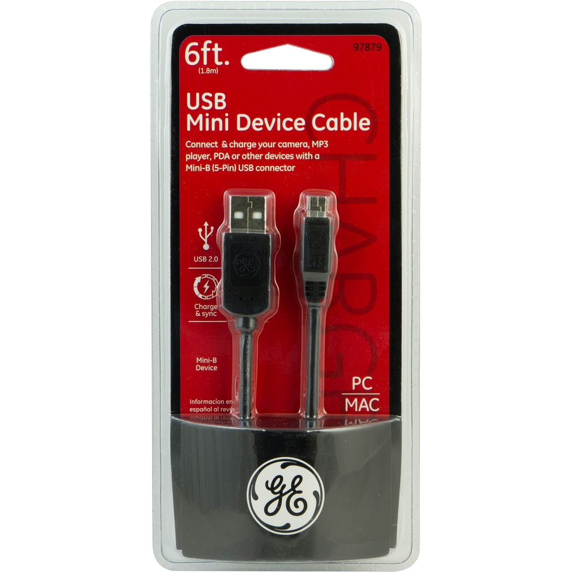 GE 6 ft. Mini USB Charging Cable - Image 2 of 2