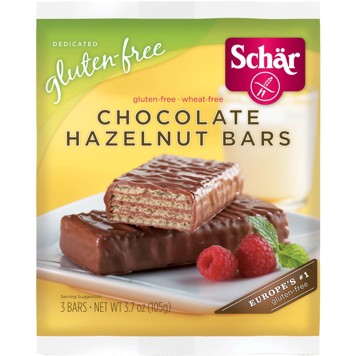 Schar Gluten Free Chocolate Hazelnut Bars, 3.7 Oz. 4 Pk. | Bread, Pasta ...